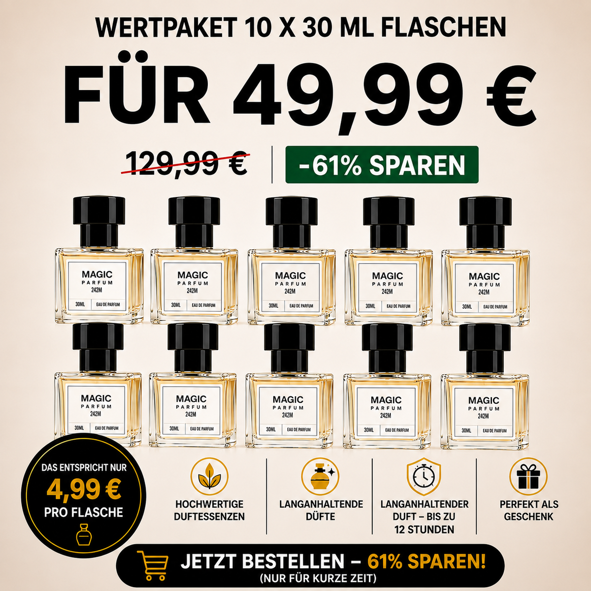 10 X 30ml Parfümflaschen